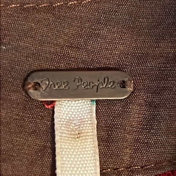 Free People Red,Brown, Black Russian Lace‎ Sleeveless High Low Dress Size XS - Picture 14 of 16